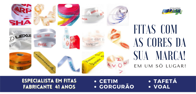 fita personalizada cetim