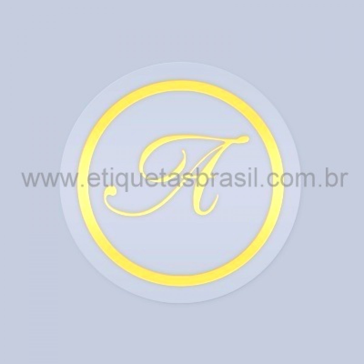 etiqueta redonda em hotsamping