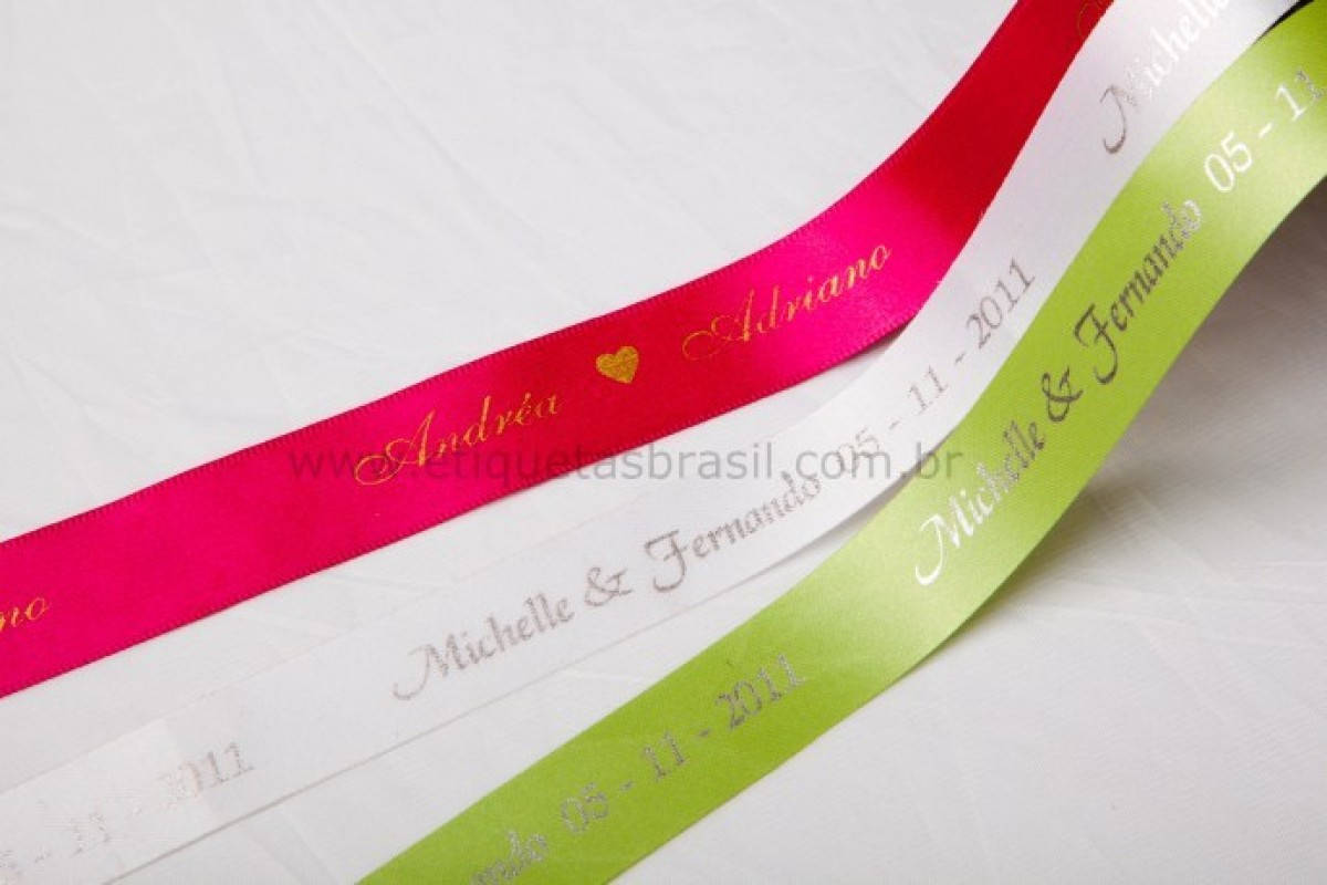 fitas para casamento personalizadas